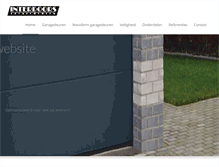 Tablet Screenshot of interdoors-garagedeuren.nl